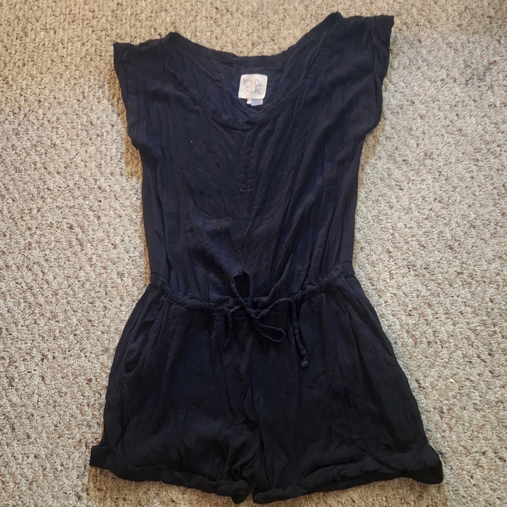 Womens black Shorts romper size medium